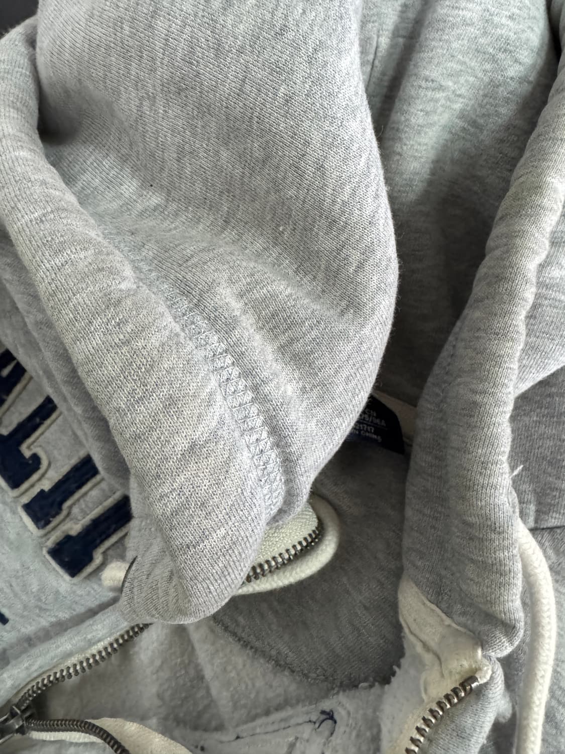 후아유 캘리포니아 스펠로고 기모 투 웨이 후드집업 L 상품이미지4