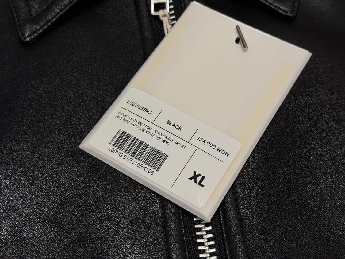 (새상품/XL) 로파이 스테디 싱글 라이더 가죽 레더 자켓 상품이미지5