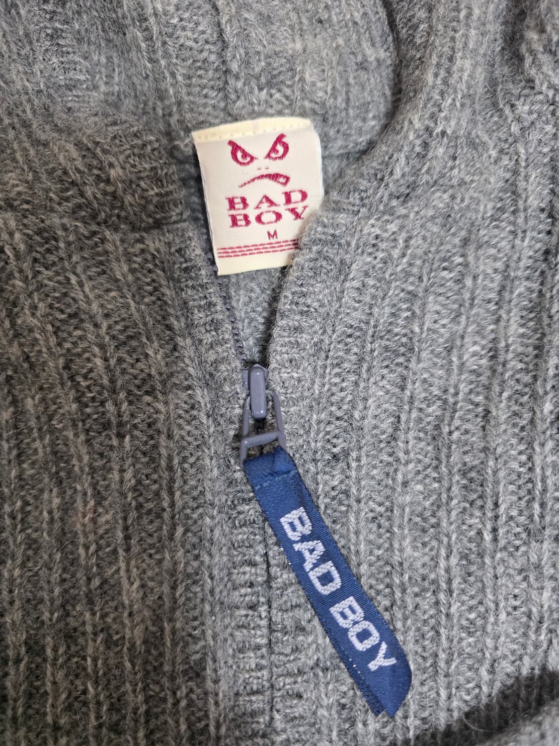 배드보이 여성 울 니트 후드집업 M 상품이미지2