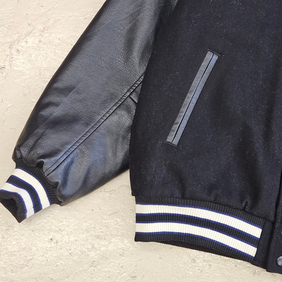 X-GRIL 엑스걸 바시티 자켓 스타디움자켓 울자켓 블루종 L 100 상품이미지5