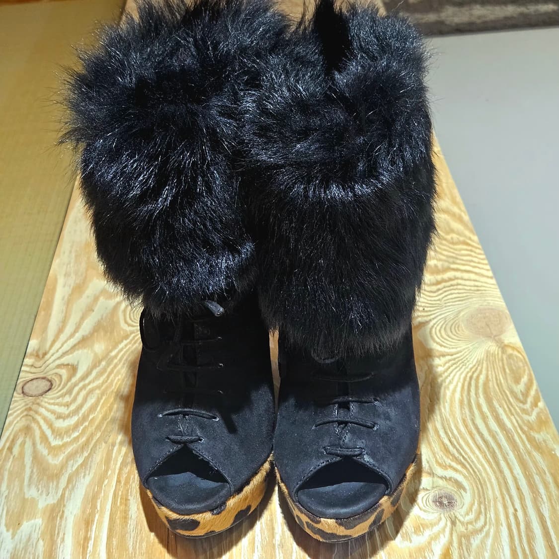 프라다 레오파드 웨지 힐 상품이미지2