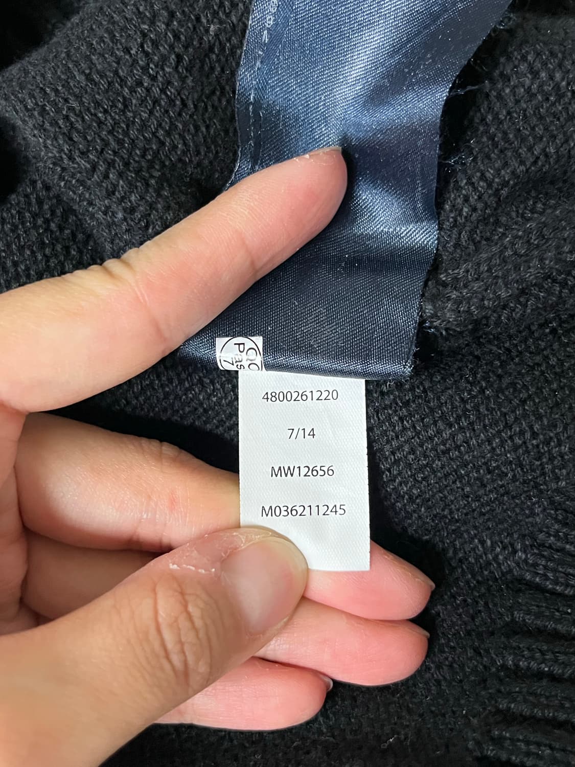 L) 타미진스 타미힐피거 폴라 니트 블랙 상품이미지6