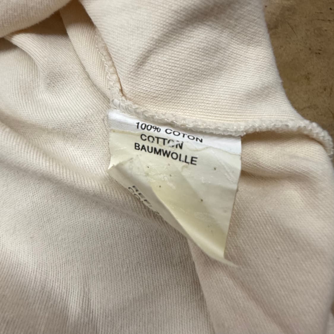 [정품/3] 아머럭스 아이보리색 긴팔 티셔츠 b19 상품이미지6