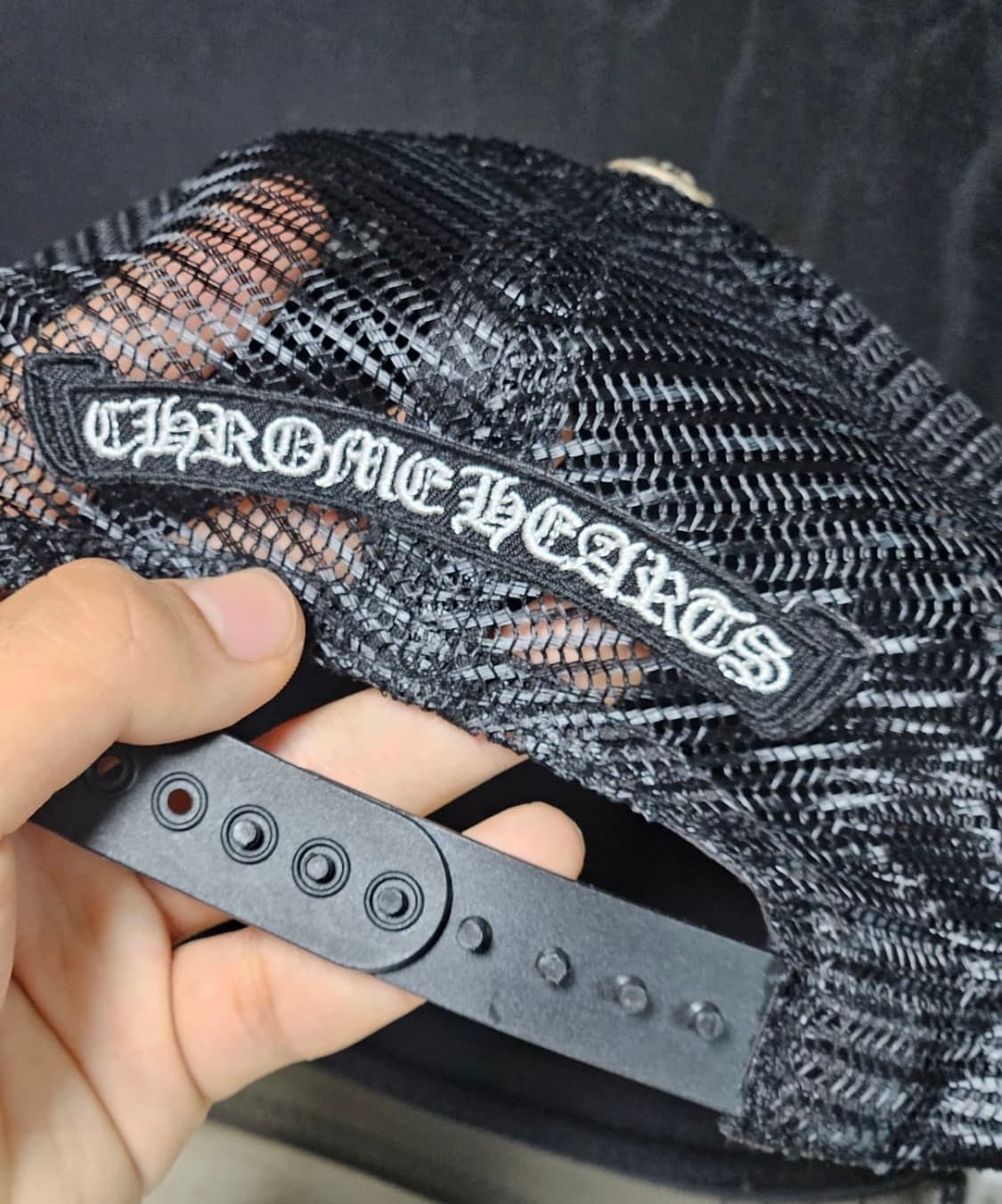 크롬하츠 플레어 참 레더 트러커 햇 상품이미지4