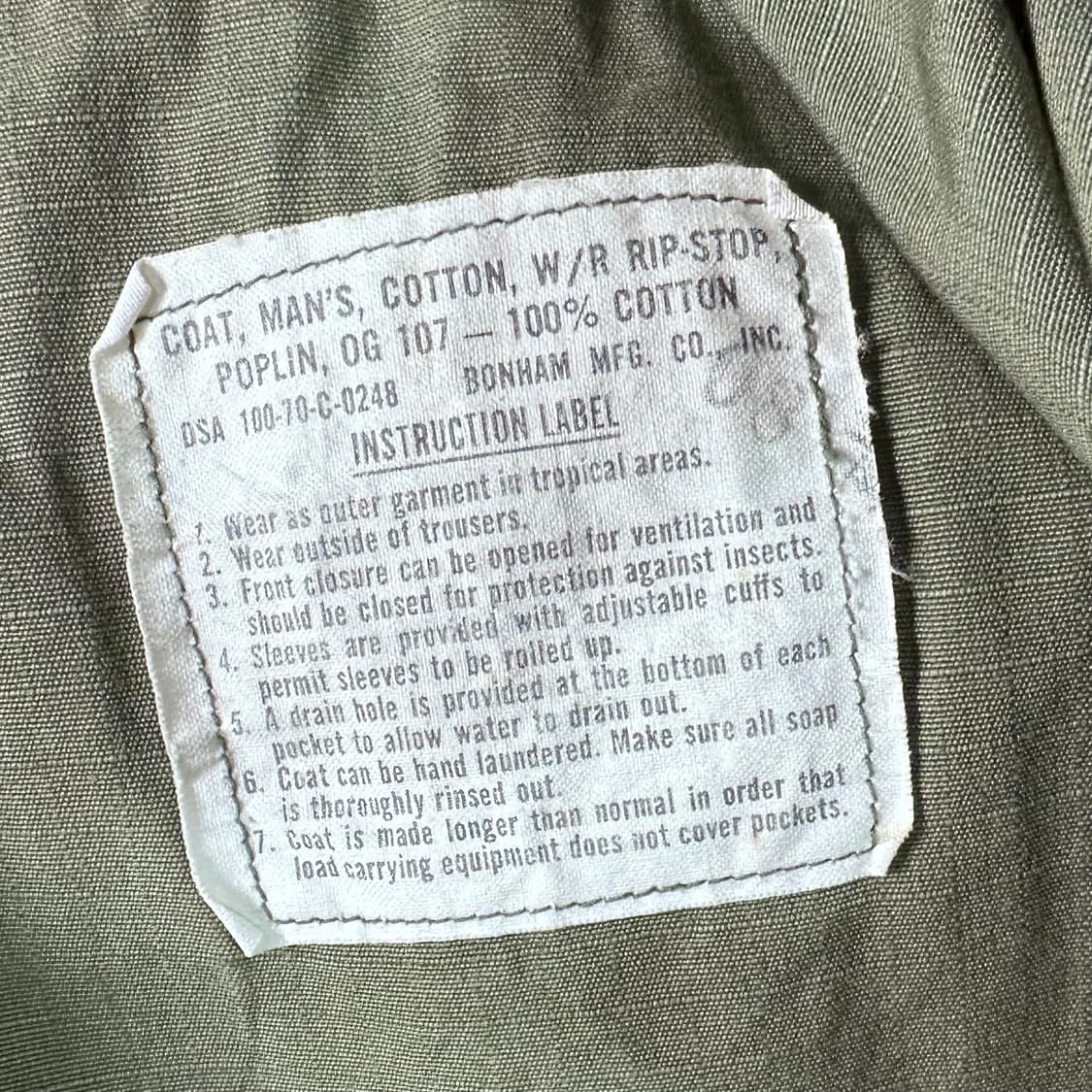 70s 미육군 정글퍼티그 자켓 상품이미지9