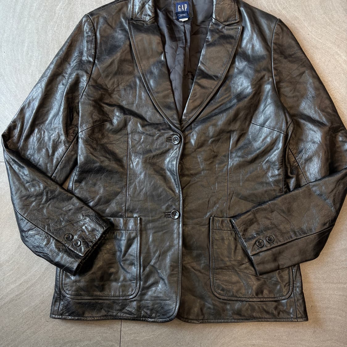 올드 갭 레더 저켓  상품이미지4