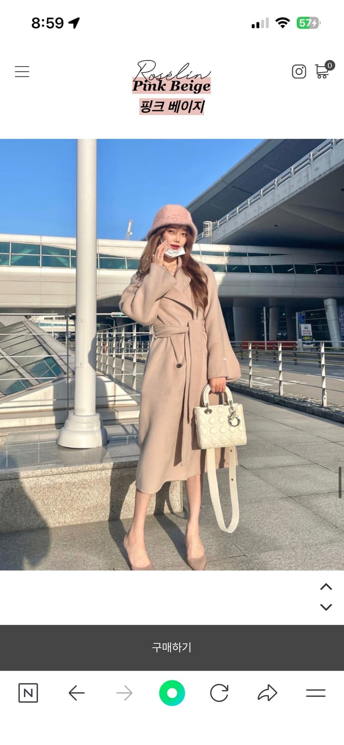 로젤린 로렌 더블 카라 핸드메이드 코트 울 90 상품이미지3