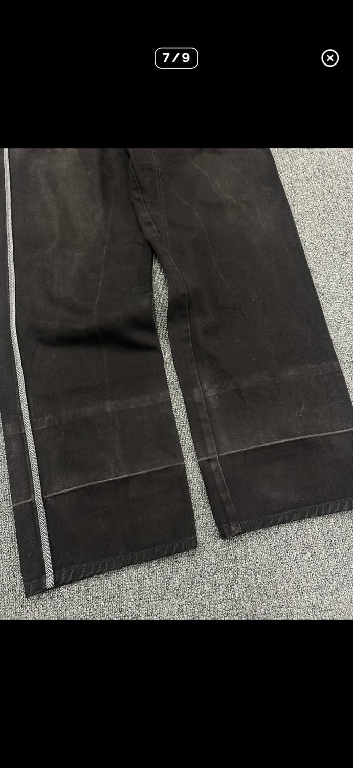 마리떼 프랑소와 저버 빈티지 와이드 블랙진 데님팬츠 상품이미지7