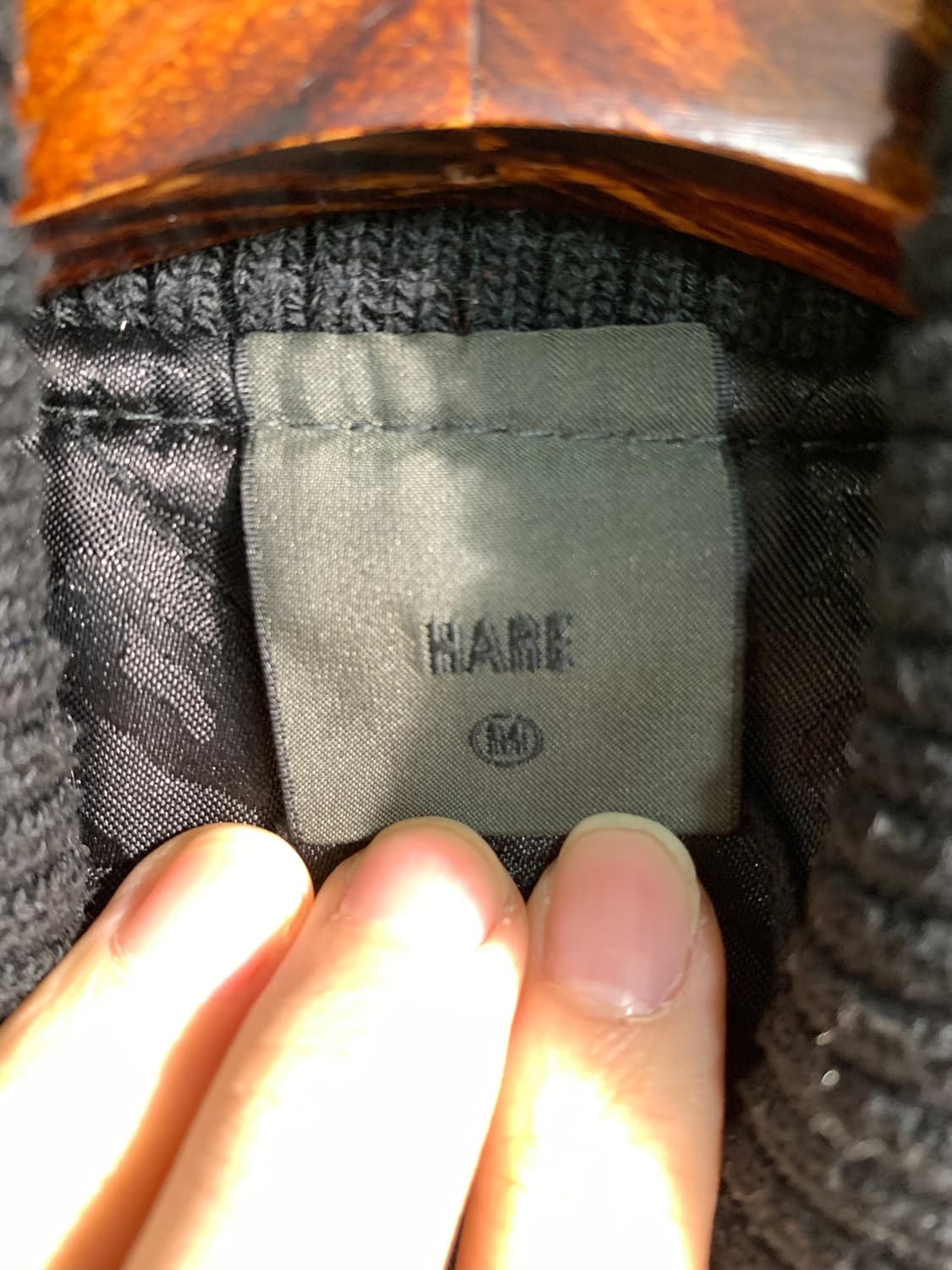 hare 빈티지 울혼방 바시티 자켓 M 상품이미지7