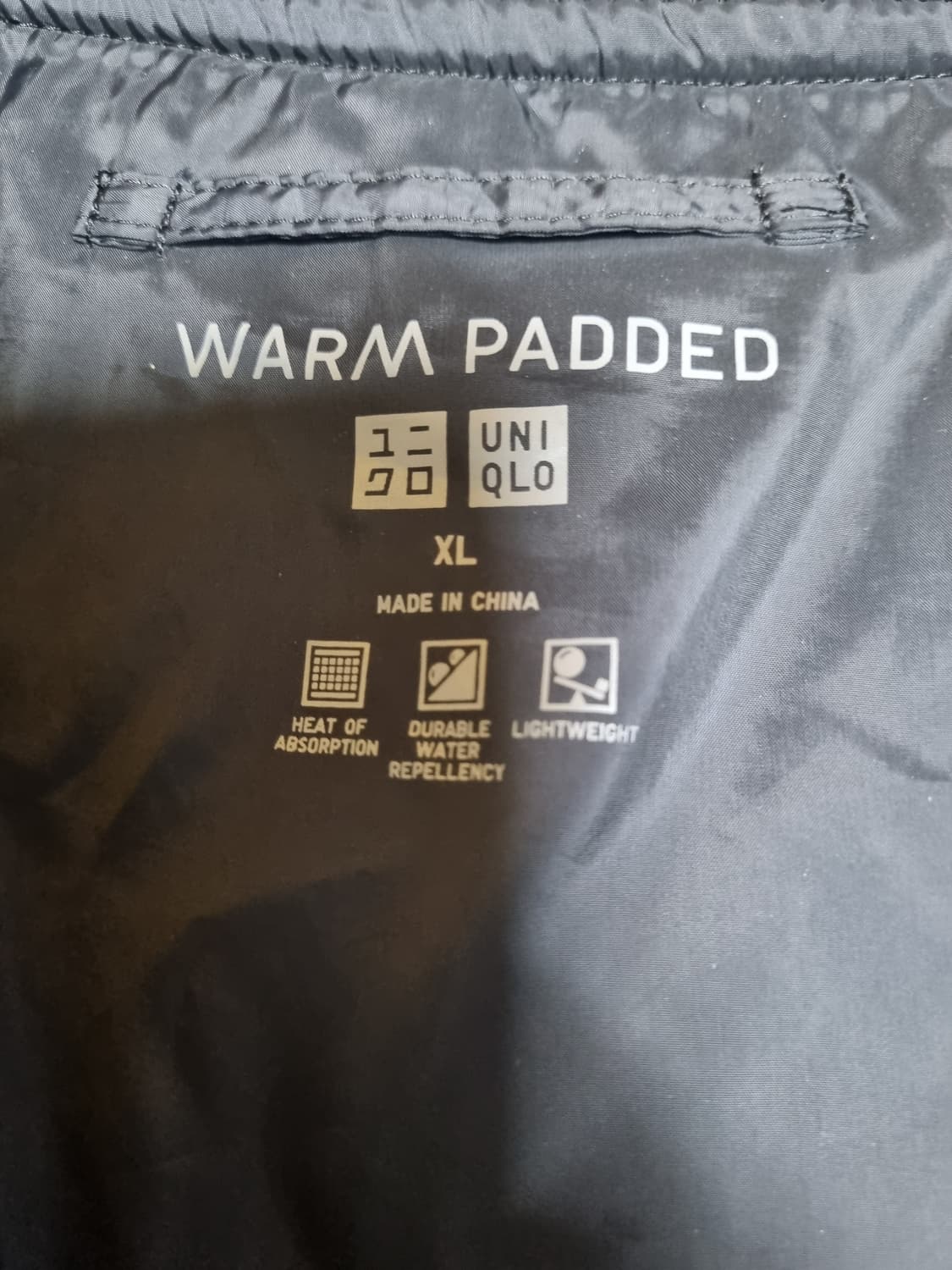 유니클로 웜패디드 퀼팅 블루종 XL 상품이미지3