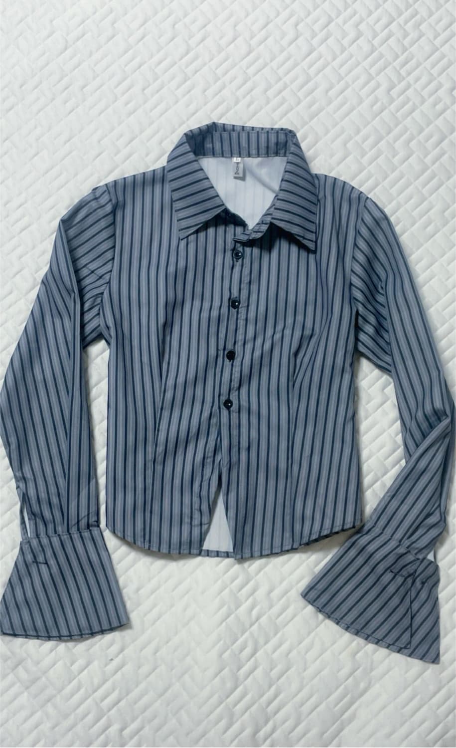 blue slim stripe shirt 상품이미지2