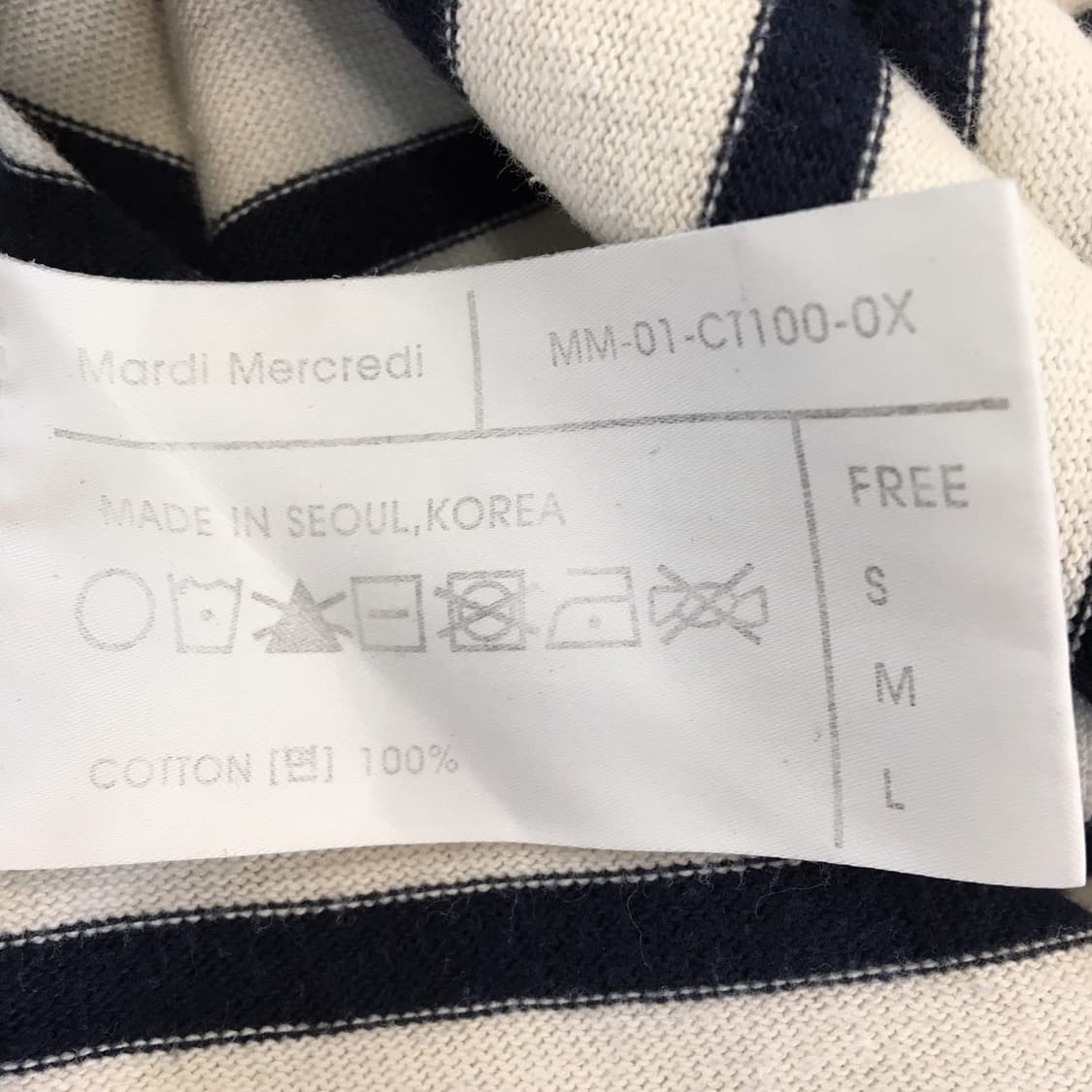 마르디 마크르디 플라워 스트라이프 슬리브 FREE  상품이미지6