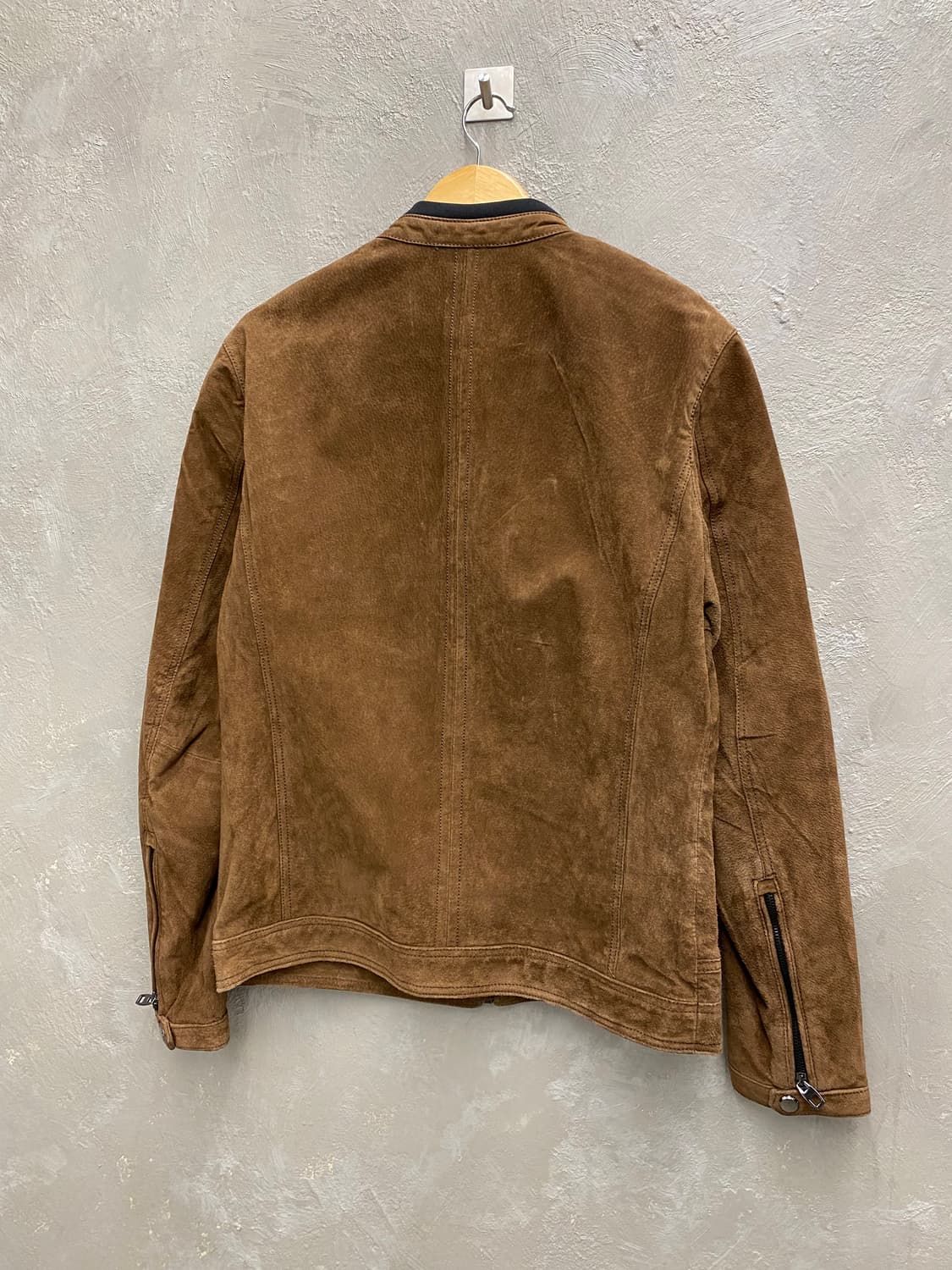 [L] ZARA 자라 브라운 스웨이드 집업 자켓 상품이미지5