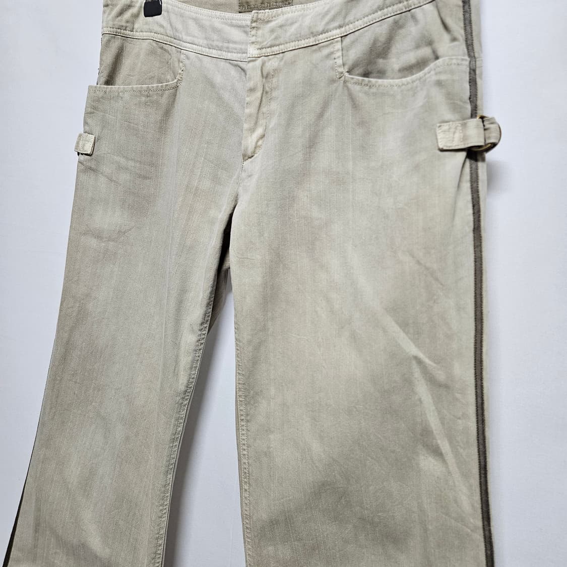 Japan Vintage 로우라이즈 와이드 코튼 팬츠 28 상품이미지2
