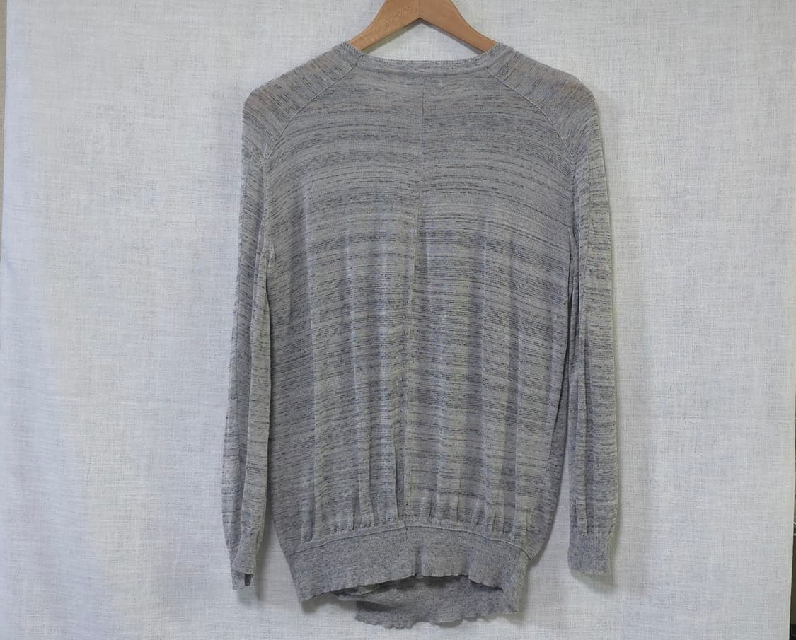 타임 한섬 정품 린넨 니트 여름 긴팔 얇은 그레이 여성 90 44 55 상품이미지4