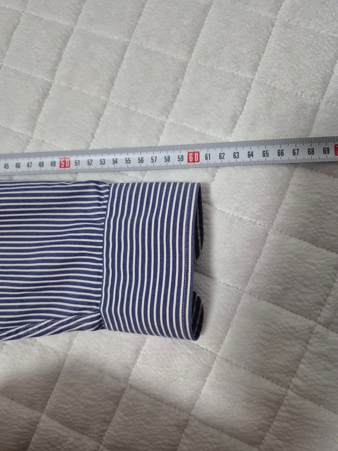 로렌 랄프로렌 블루 스트라이프 코튼 셔츠 여성 90~95사이즈 상품이미지9