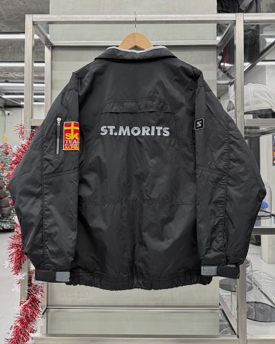 ST.Morits 00s 스키 웨어 택티컬 나일론 자켓 블랙 상품이미지2
