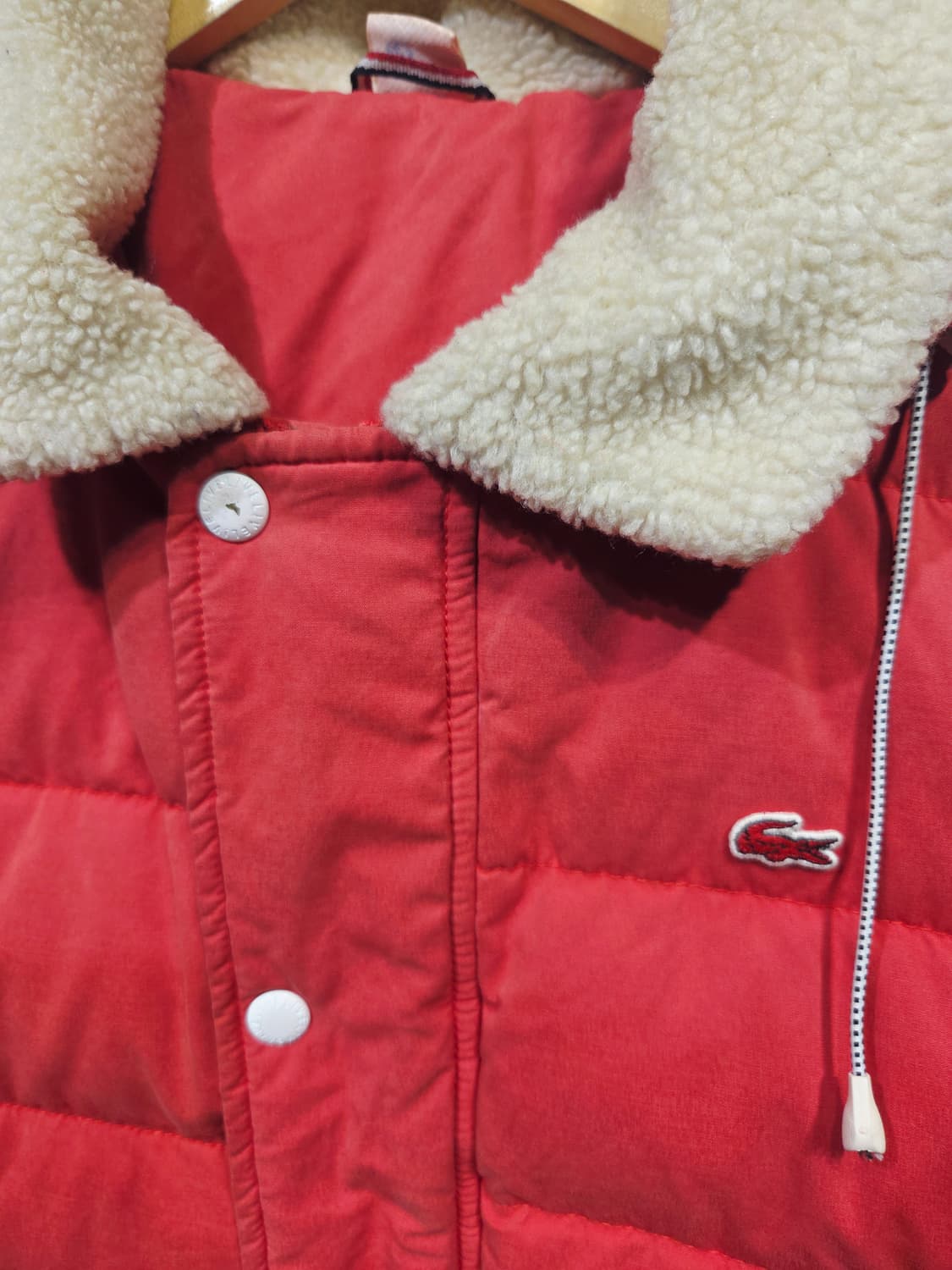 LACOSTE L!VE 라코스테 라이브 레드 덕다운 패딩 (사이즈 XL) 상품이미지7