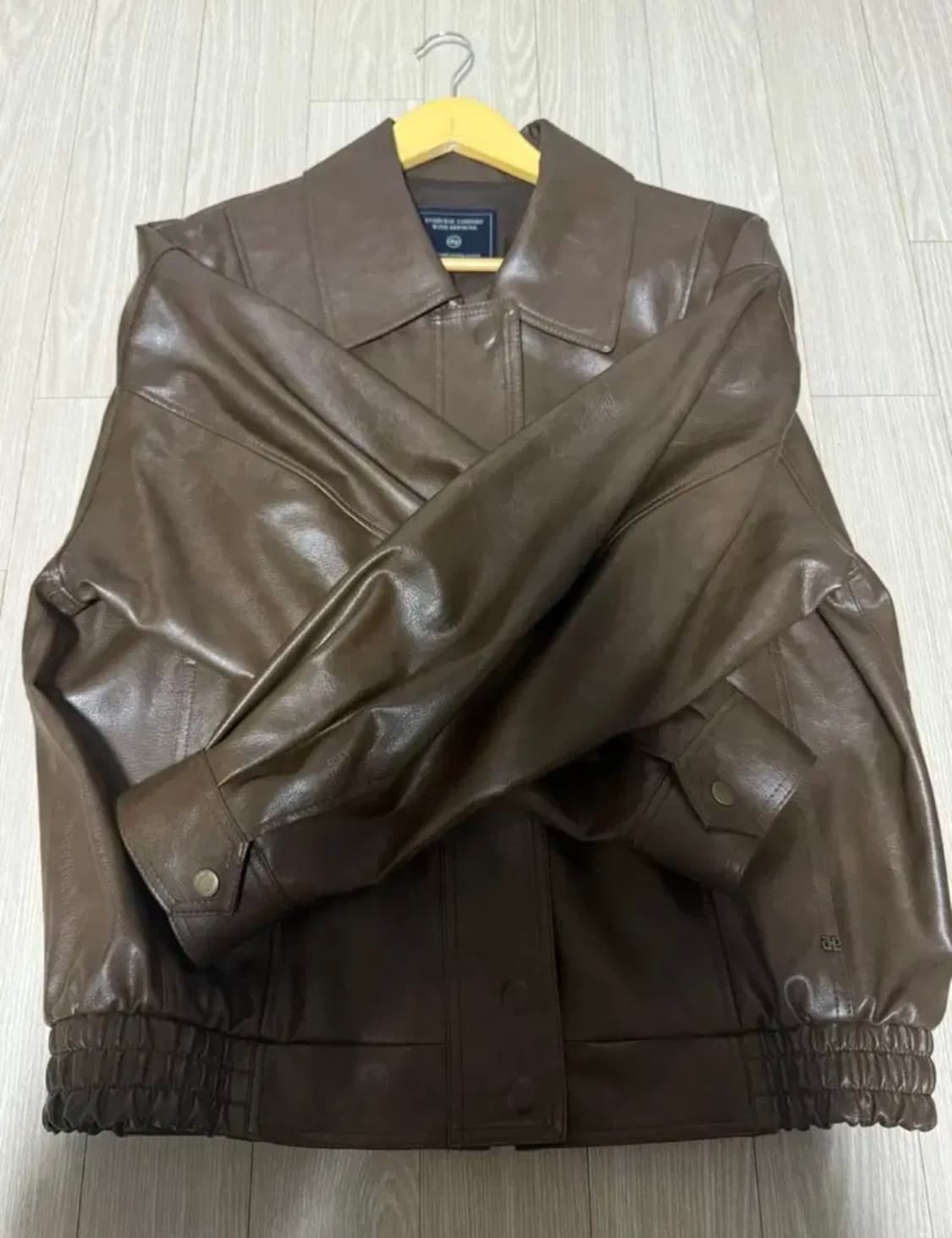 드파운드 가죽자켓 점퍼 브라운  상품이미지1