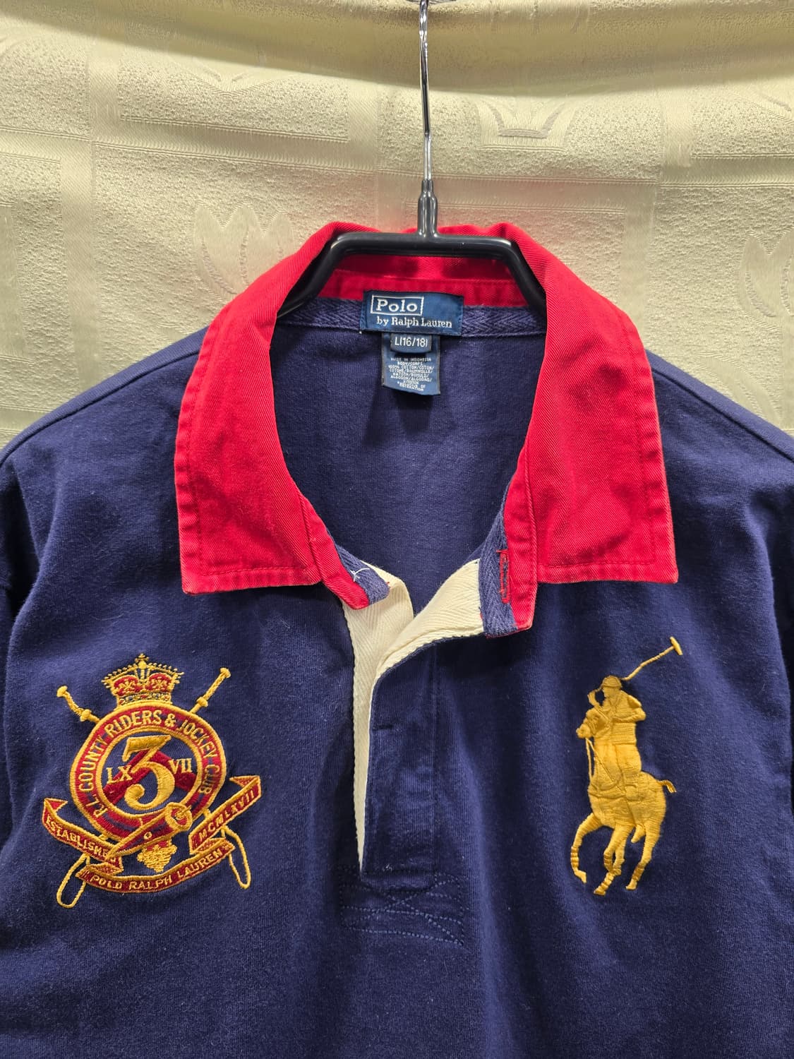 폴로 랄프로렌 빅포니 럭비셔츠 16~18세 성인 S 상품이미지2