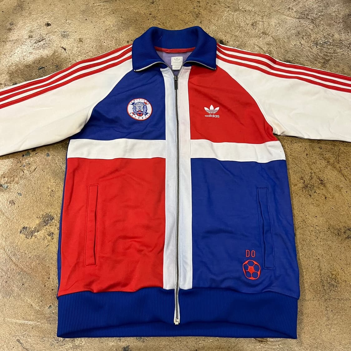 아디다스 도미니카 화이트 레드 블루 져지 트랙탑 105 상품이미지3