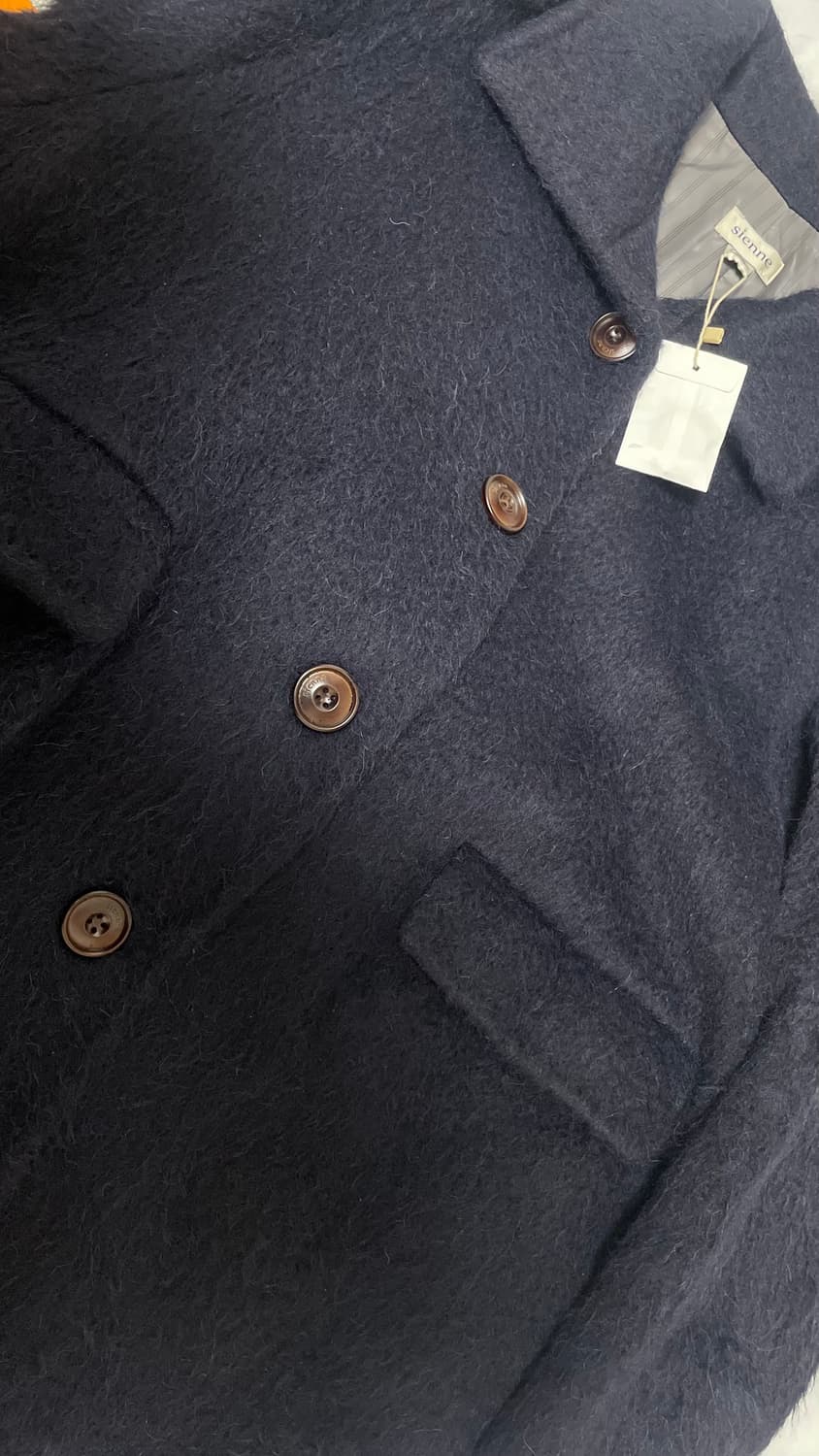 시엔느 알파카 코트 네이비 상품이미지7