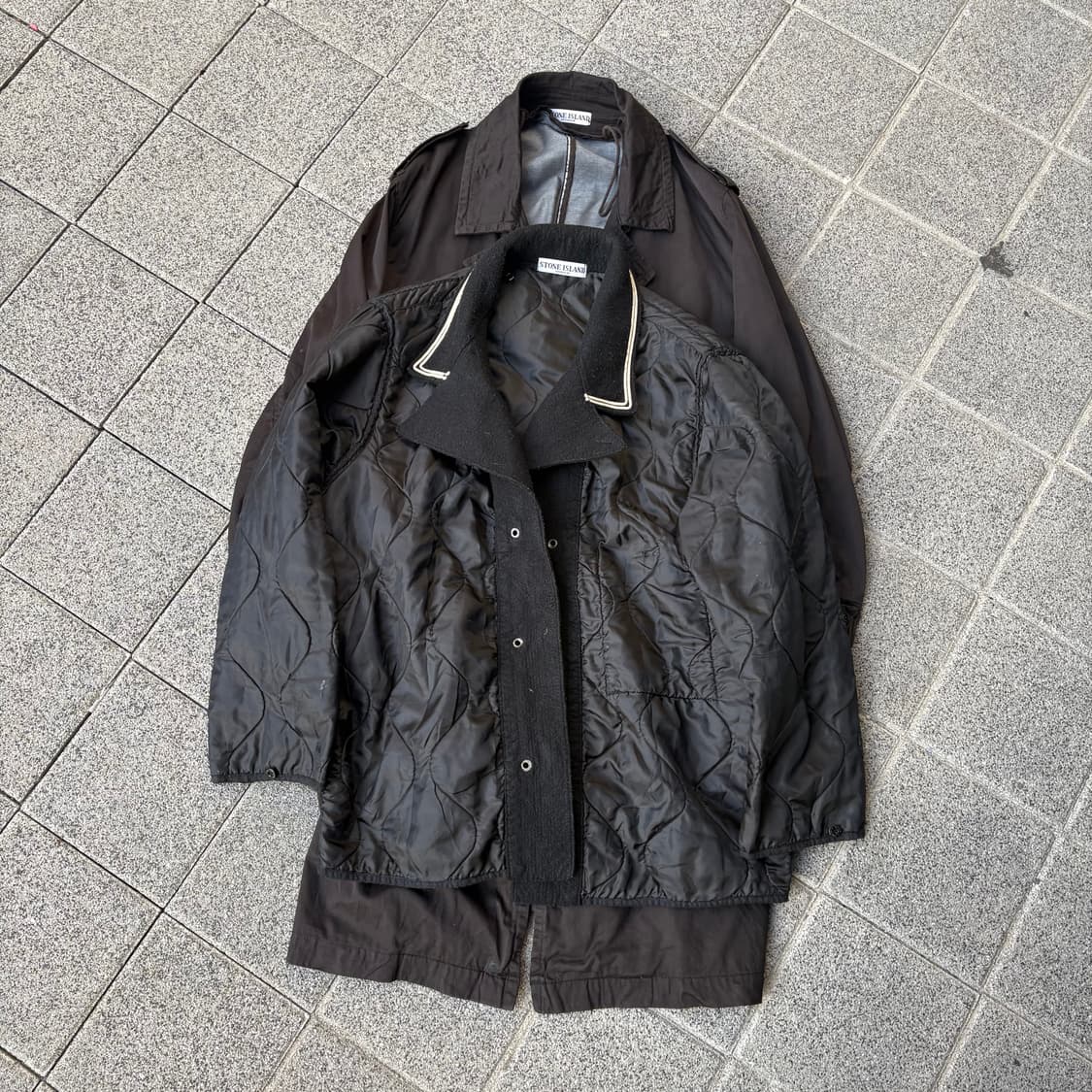 스톤아일랜드 “Raso Gommato” 라이너 트렌치 코트 상품이미지6