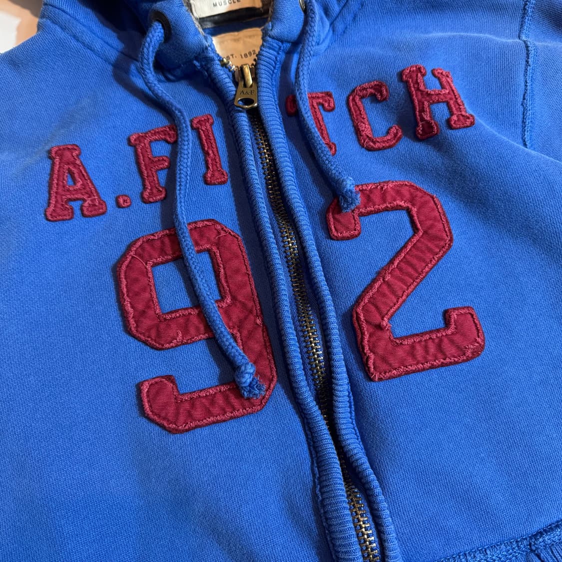 아베크롬비 92 블루 후드집업 상품이미지2