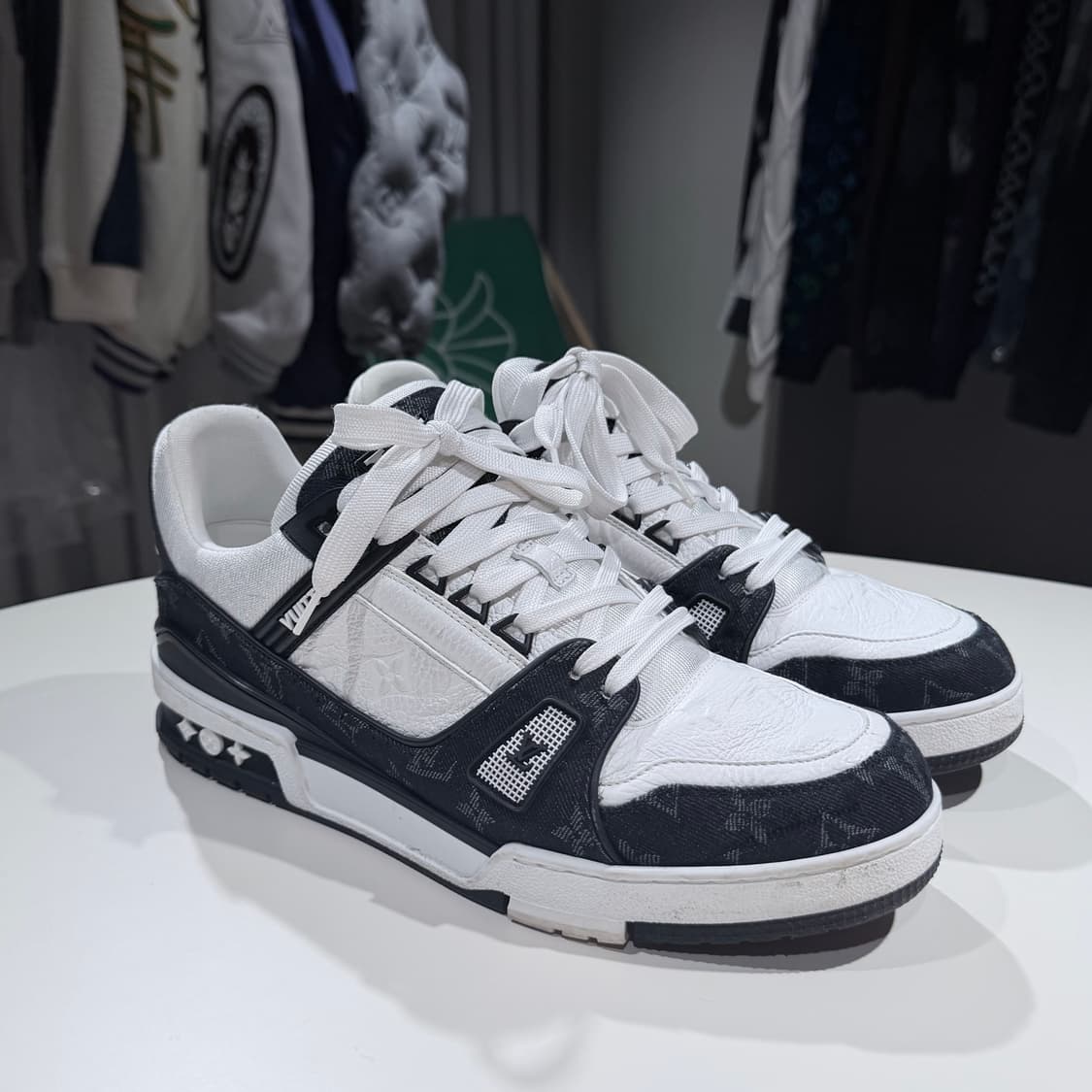 (A+/9.5) / 루이비통 LV 트레이너 스니커즈 블랙 상품이미지4