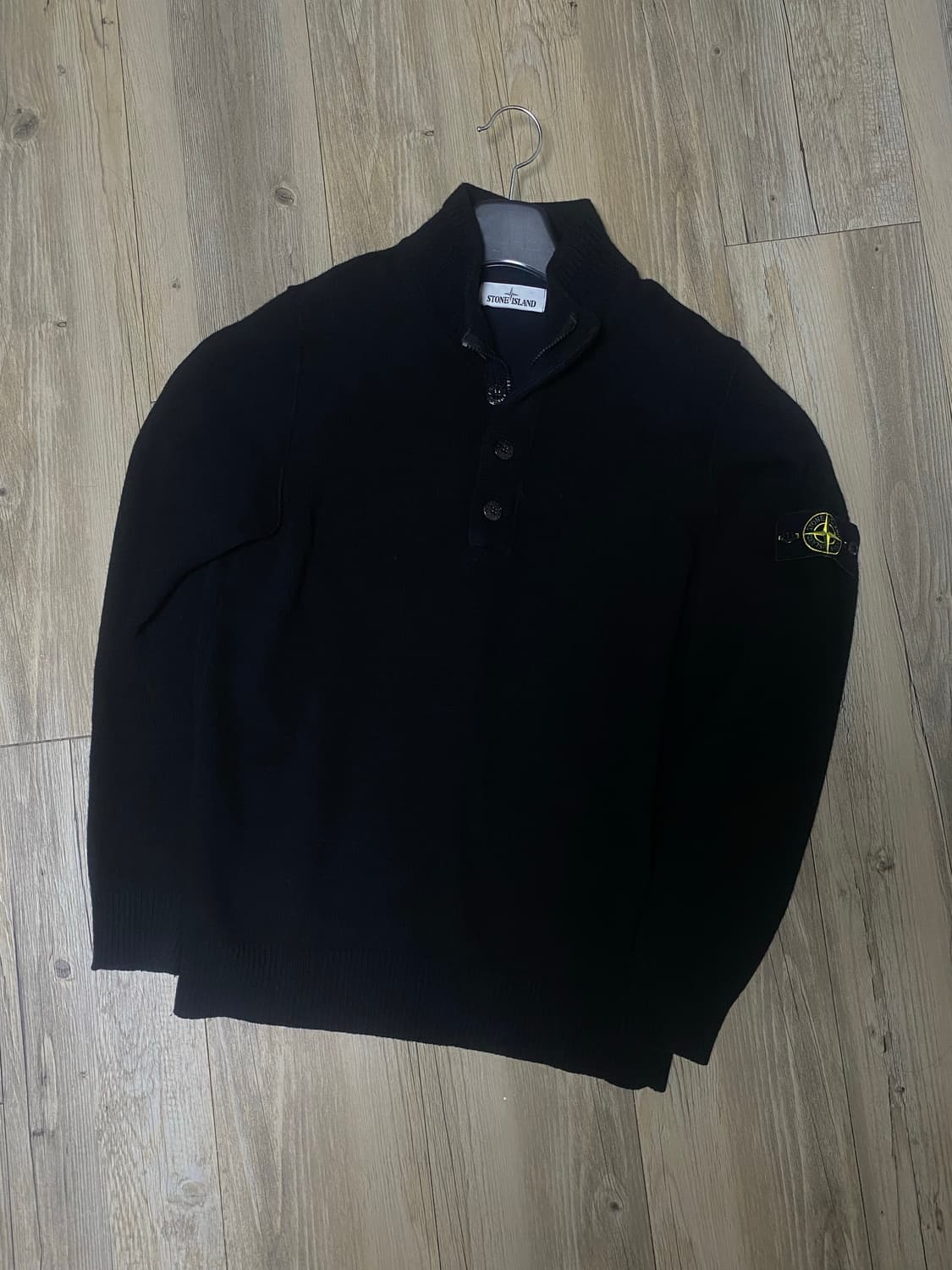 스톤아일랜드 램스울 캐시미어 니트 반집업 신형 상품이미지1