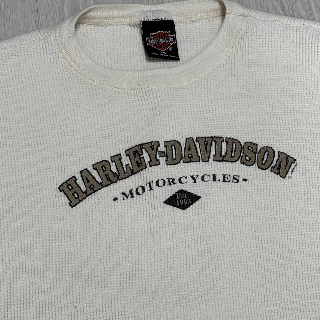 80s 할리데이비슨 올랜도 써멀 크림 상품이미지3