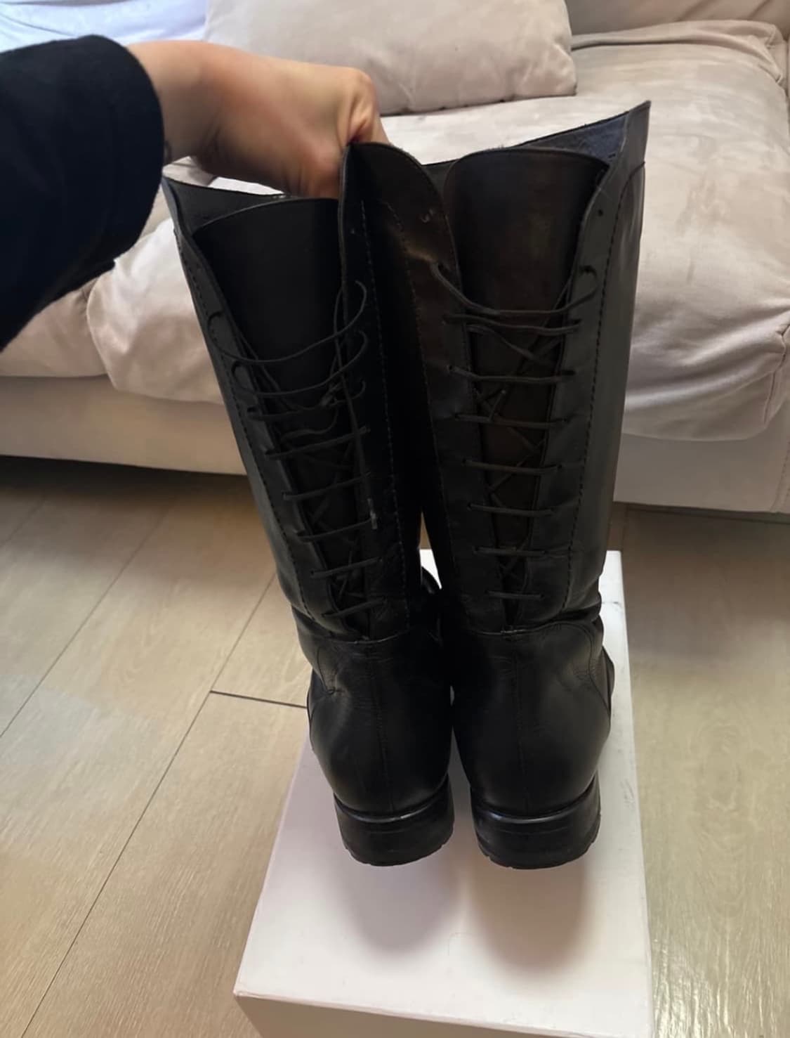 빈티지 가죽 부츠 230 (리얼 레더) 상품이미지3