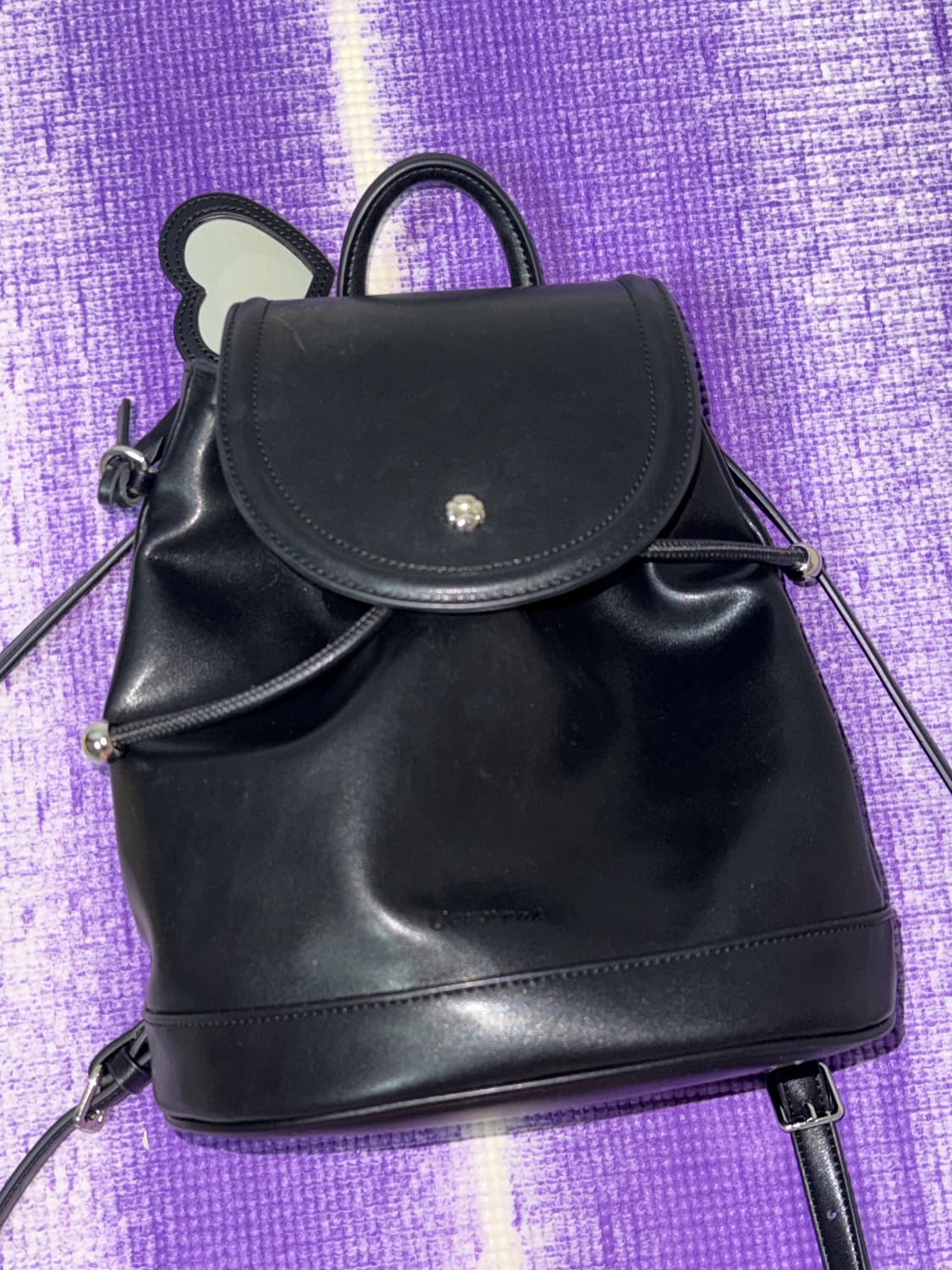 커버낫 클로버하트 블랙 백팩 상품이미지2