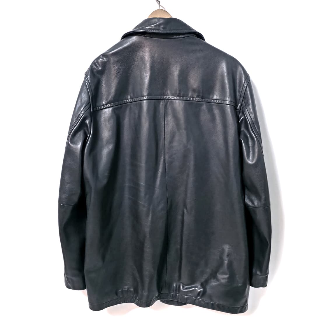 [XL] 00s 갭 레더 카 코트 블랙 상품이미지2