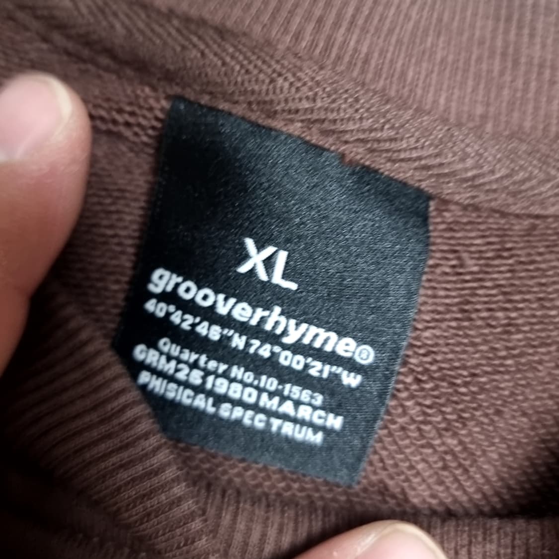 그루브라임 빈티지브라운 고양이 프린팅 맨투맨(xl) 상품이미지4