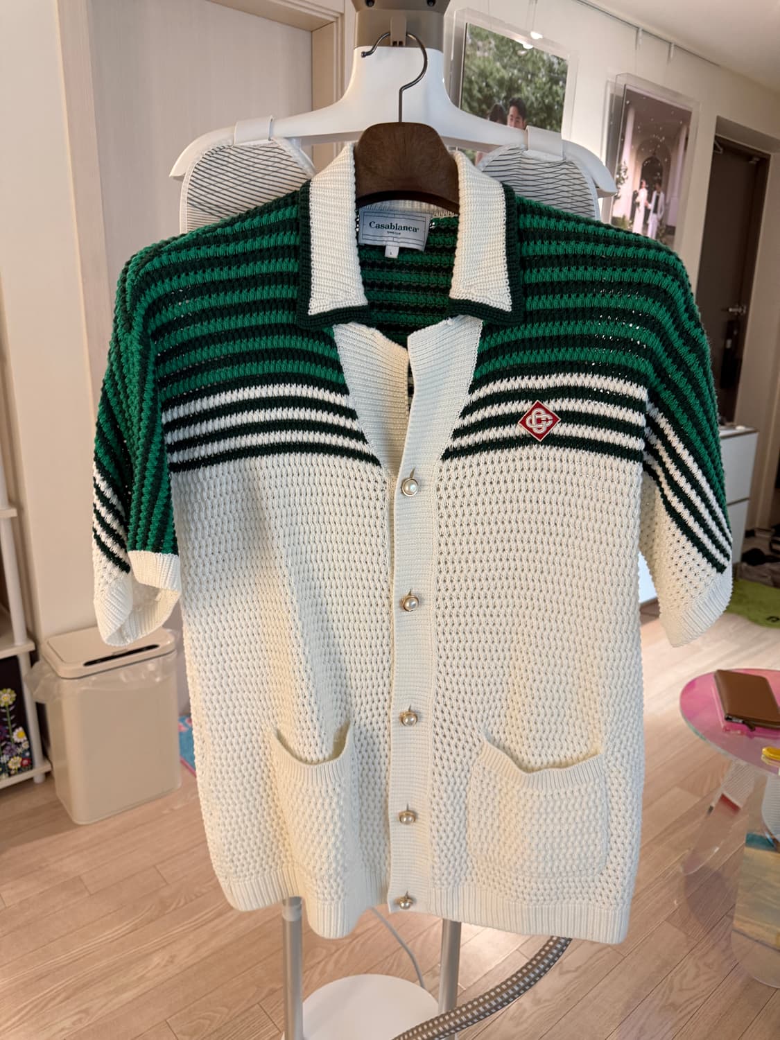 카사블랑카 반팔 니트 상품이미지1