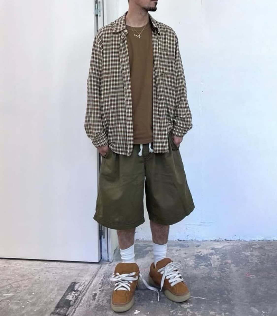 아워레가시 어보브 셔츠 길모어 체크 상품이미지6