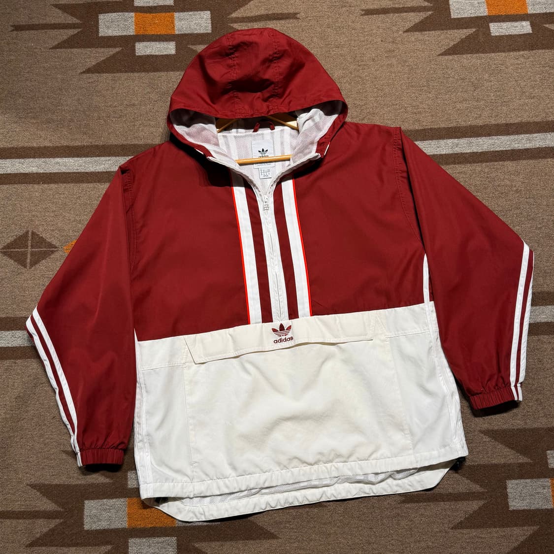 아디다스 오리지널 아노락 바람막이 L 마룬 상품이미지1