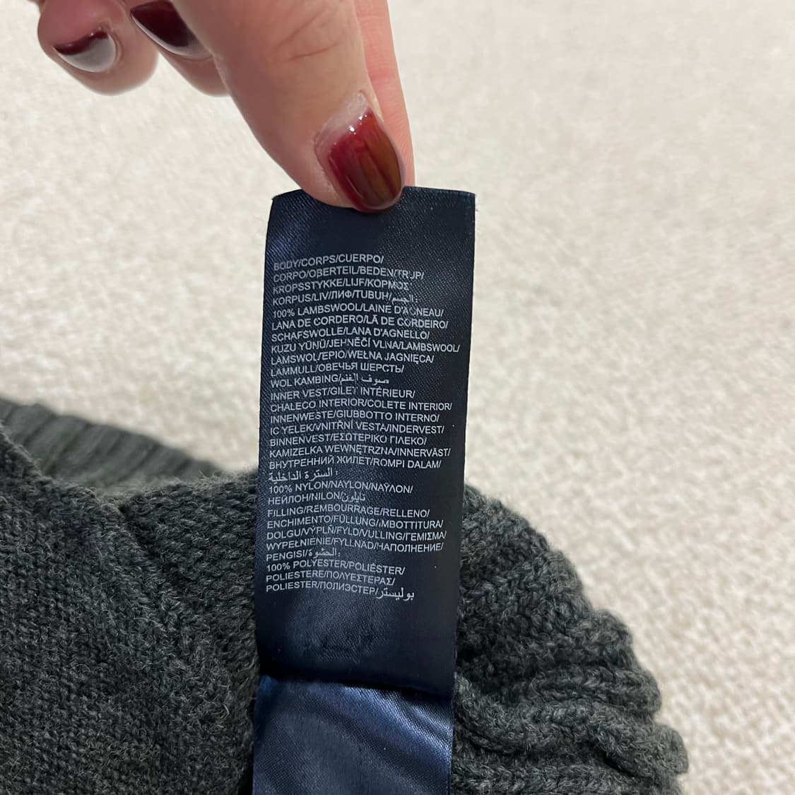 [L] 타미힐피거 케이블 니트 집업 가디건 0115M1 상품이미지4