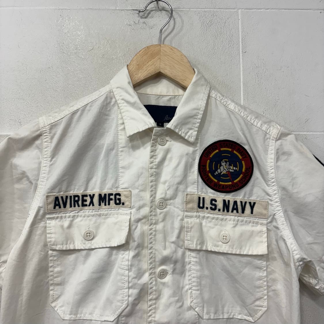 아비렉스 U.S. NAVY 반팔 셔츠 상품이미지2