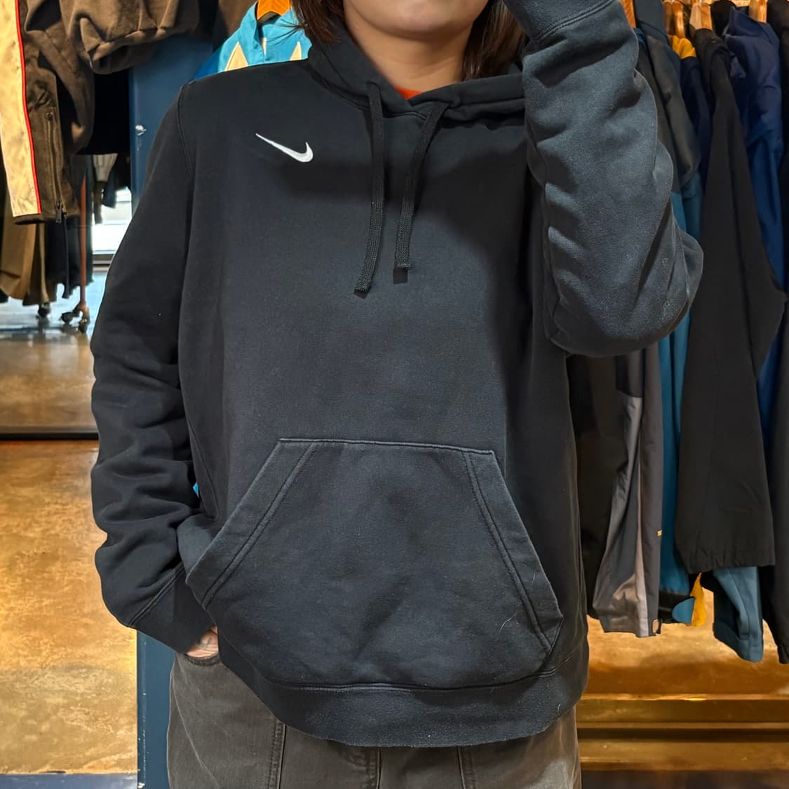 나이키 스우시 블랙 후드 상품이미지1