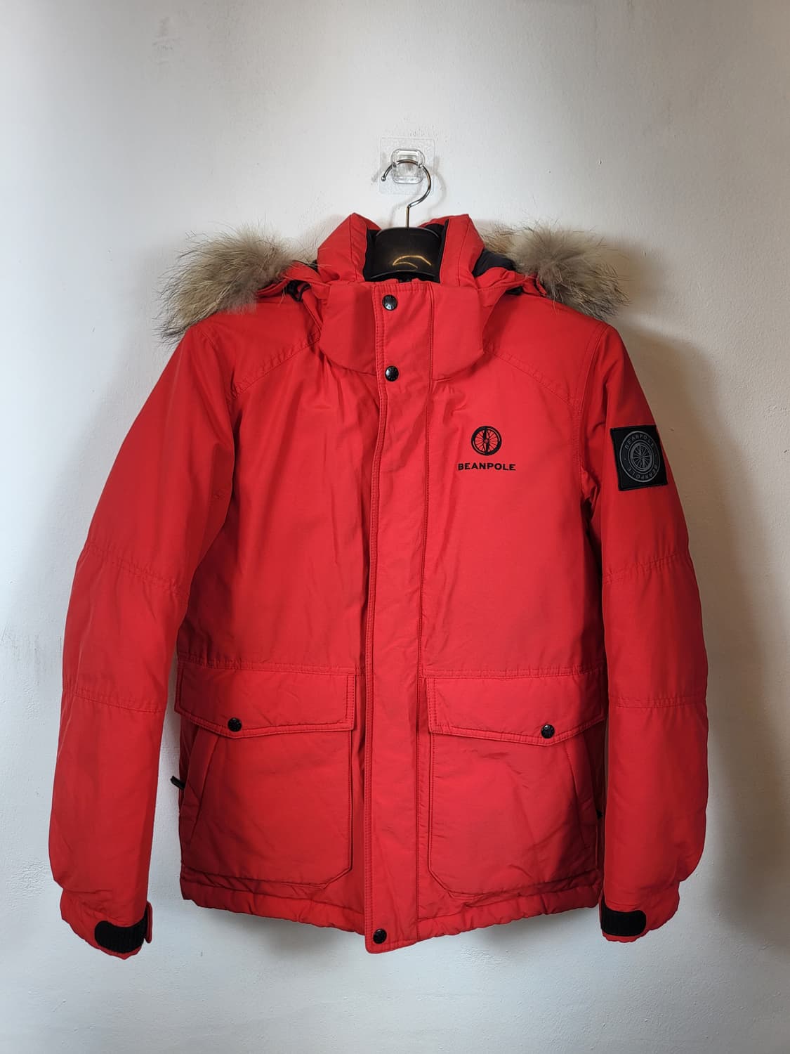 빈폴 아웃도어 레드 다운패딩 95 M 상품이미지1