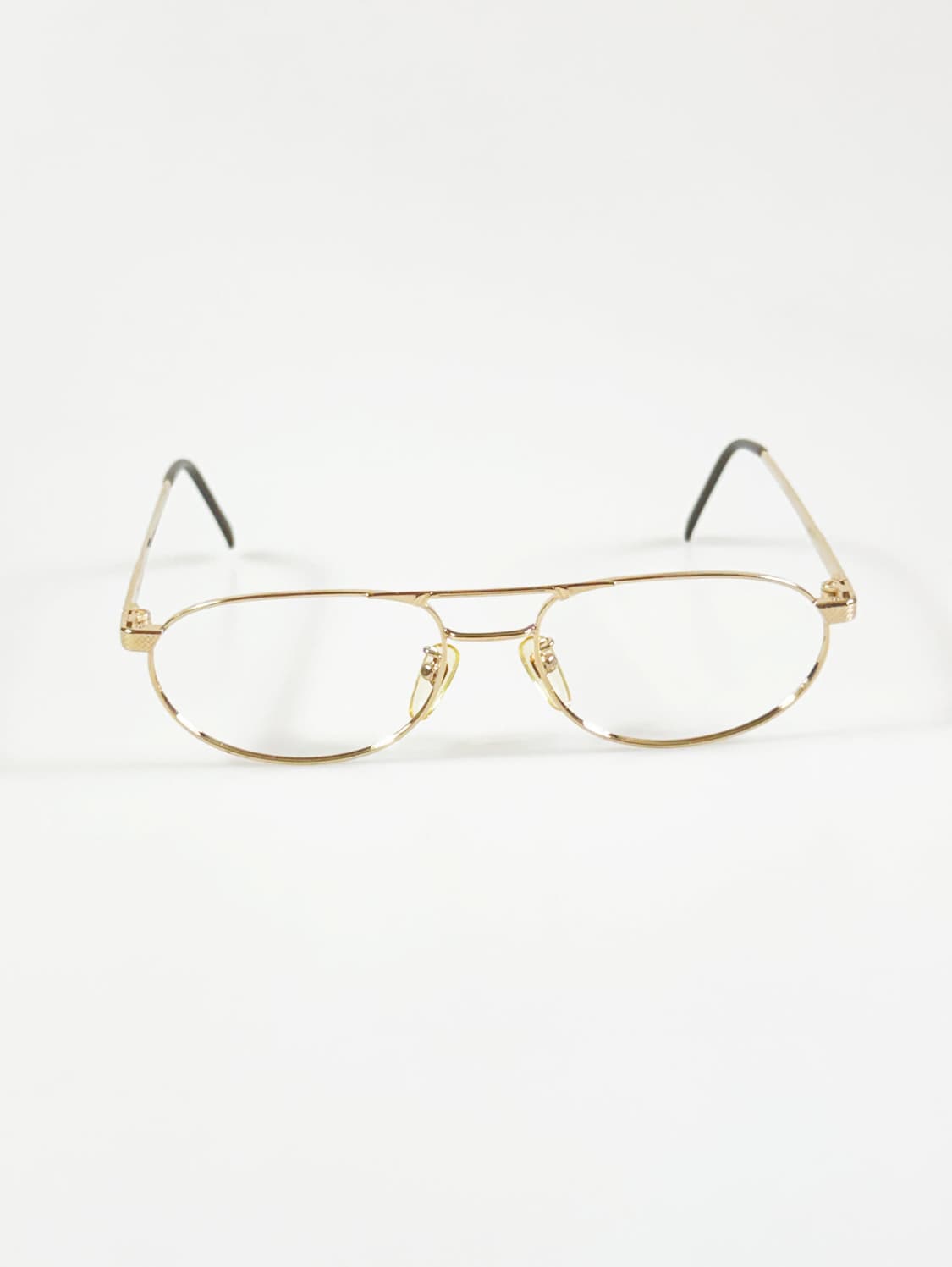 90s MARELLI 골드 메탈 스퀘어 보잉 프레임 빈티지 안경 상품이미지2