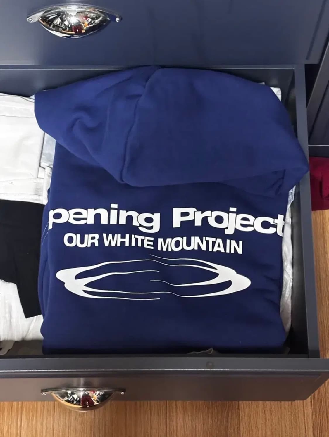 [1] 오프닝프로젝트 아이덴티티 후디 코발트 블루 상품이미지3