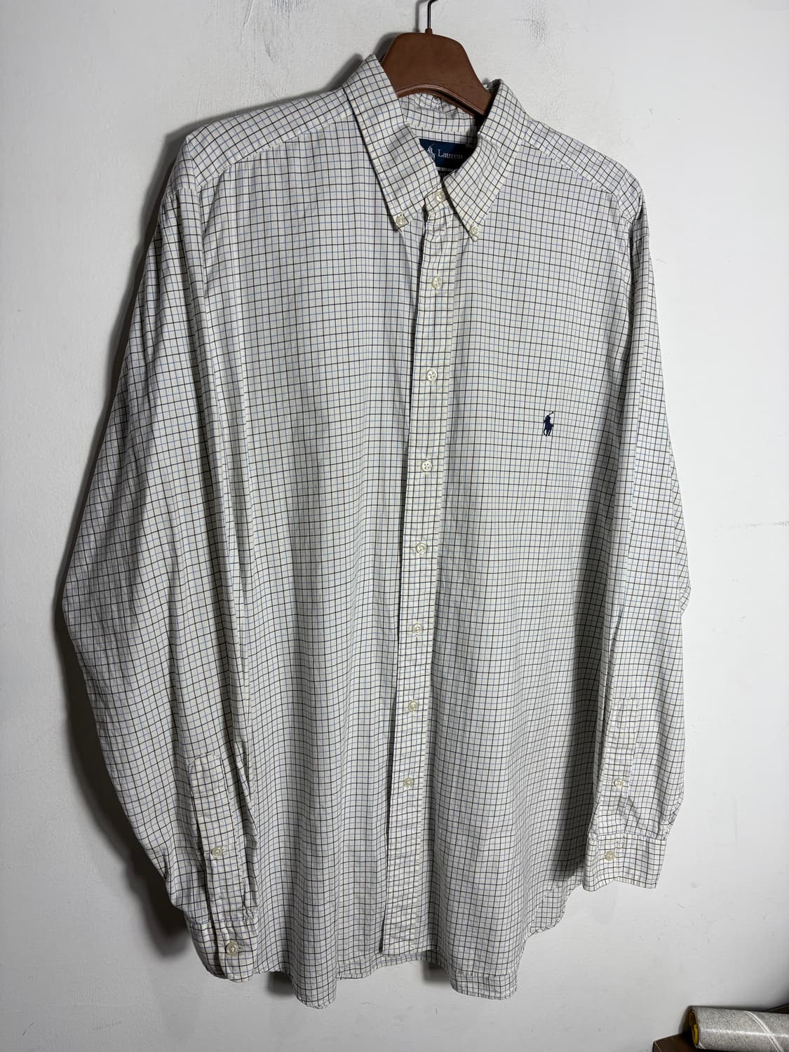 폴로 빅사이즈 클래식 핏 체크 셔츠 XLT 상품이미지2