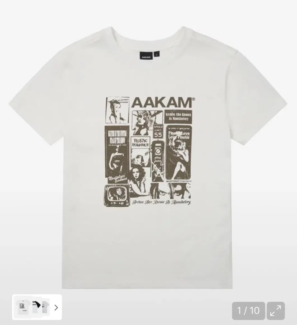 아캄 반팔티 Collage Artwork Half Top 상품이미지2