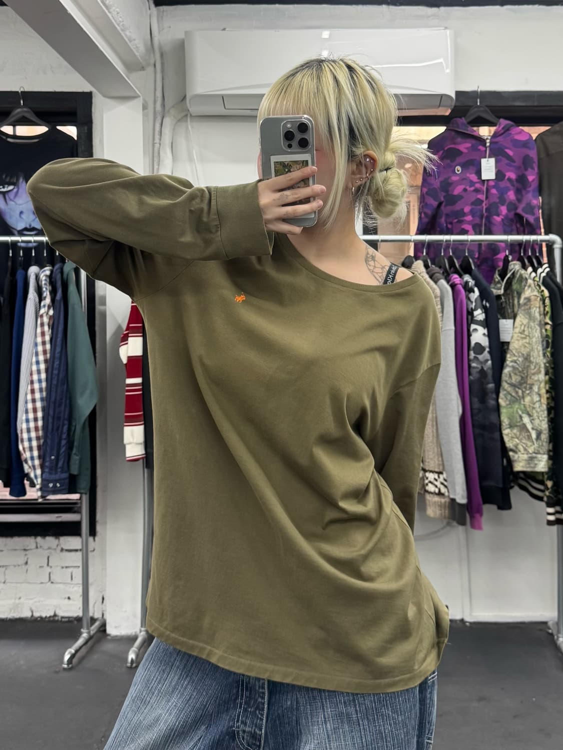 폴로 랄프로렌 카키 롱슬리브 상품이미지5