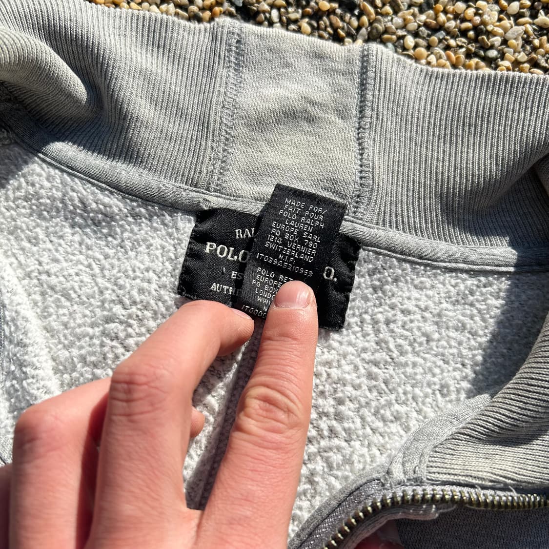 폴로 진스 컴퍼니(POLO jeans Company) 그레이 코튼트랙져지 상품이미지5