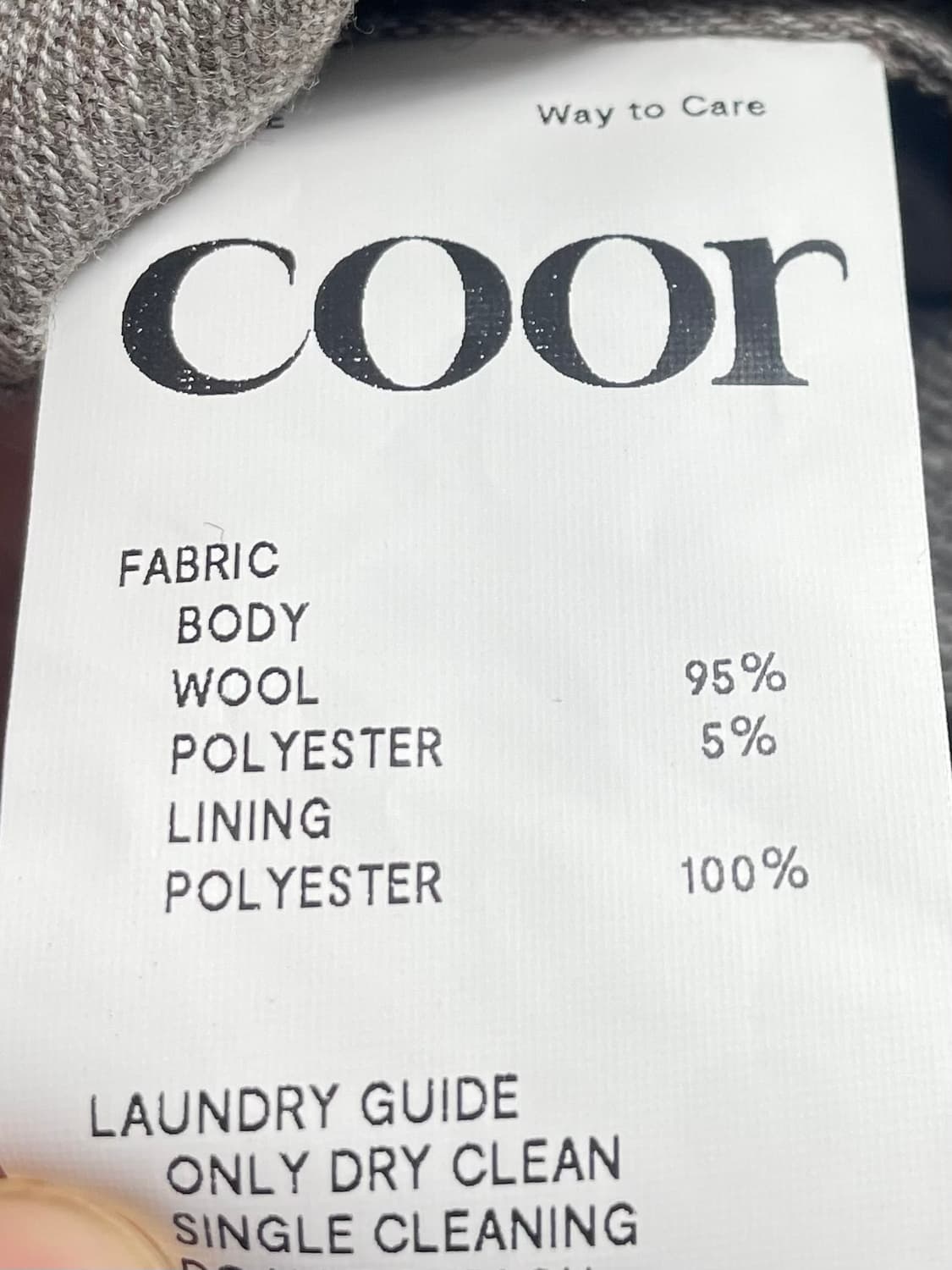 쿠어 플리츠드 울 자켓 (on.290)   상품이미지5