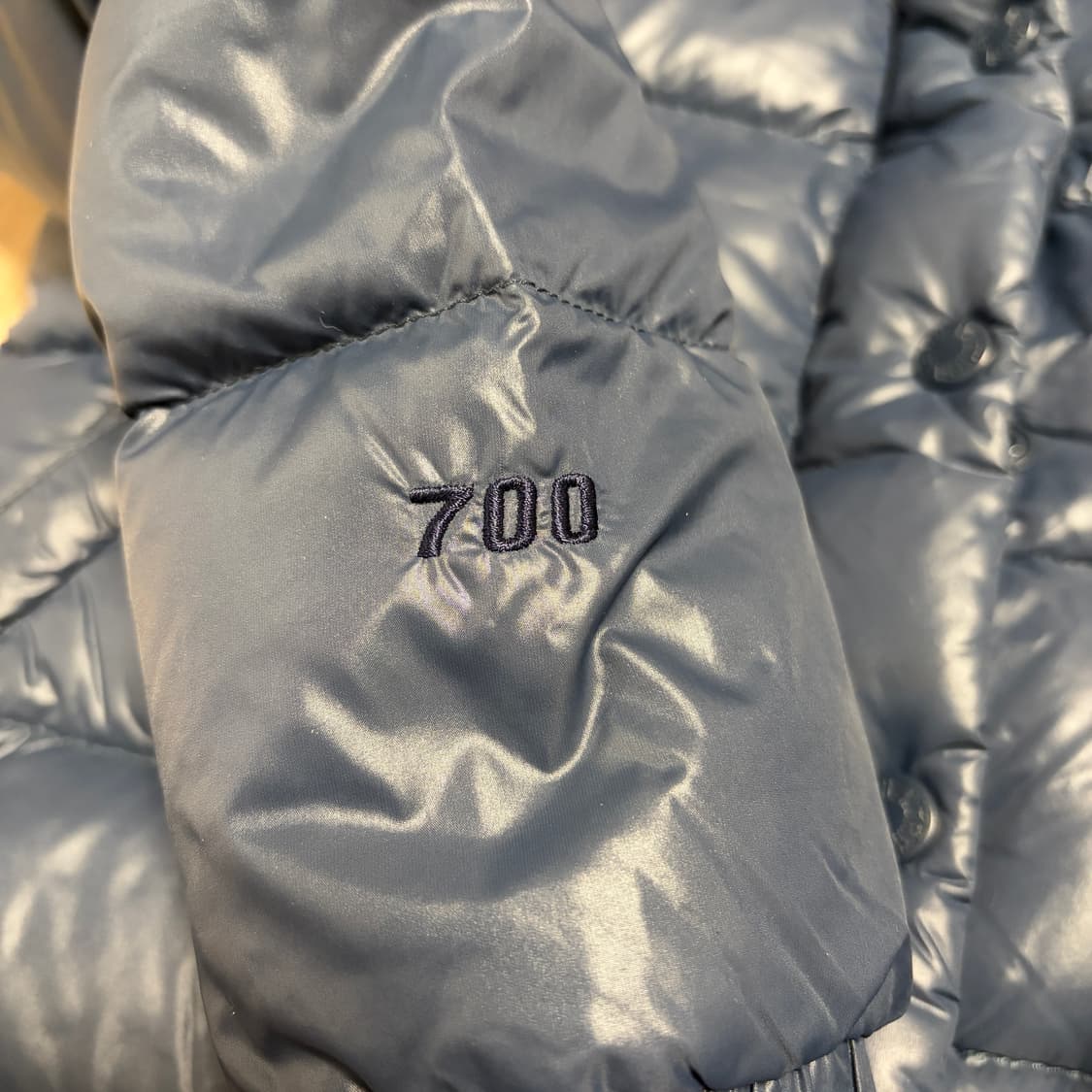 W)노스페이스 700구스다운 네이비 투웨이 숏패딩 상품이미지3